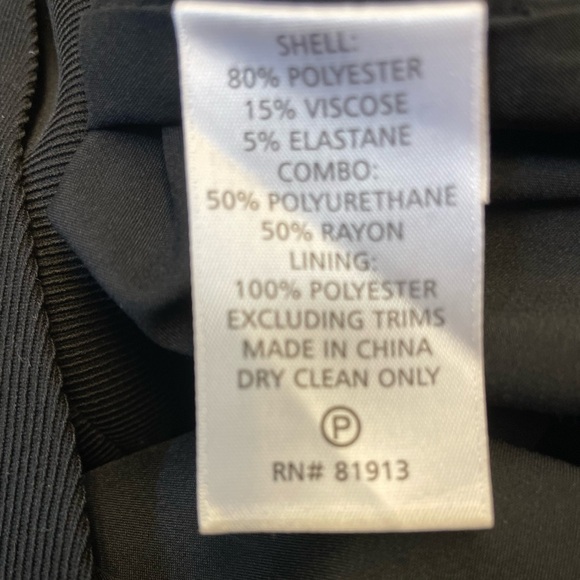 Tracy Reese zip up faux leather pocket black and brown skirt - size Large - Picture 8 of 9